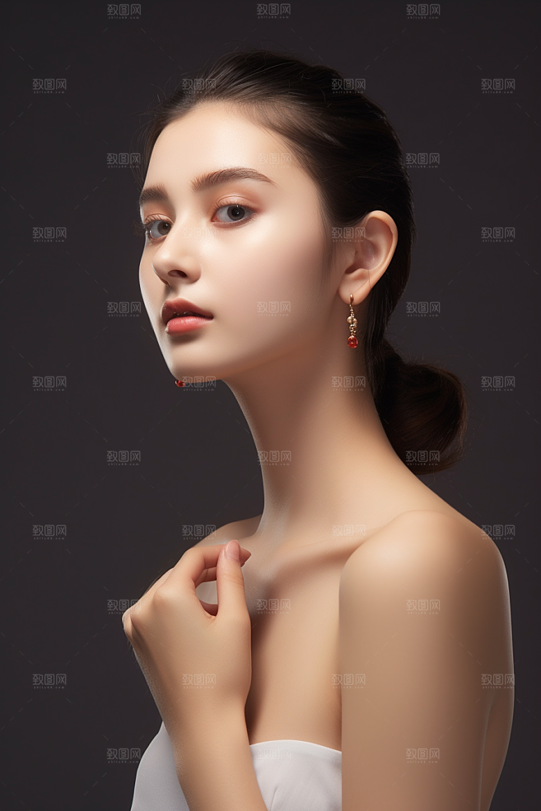 女性肖像优雅大气广告摄影图