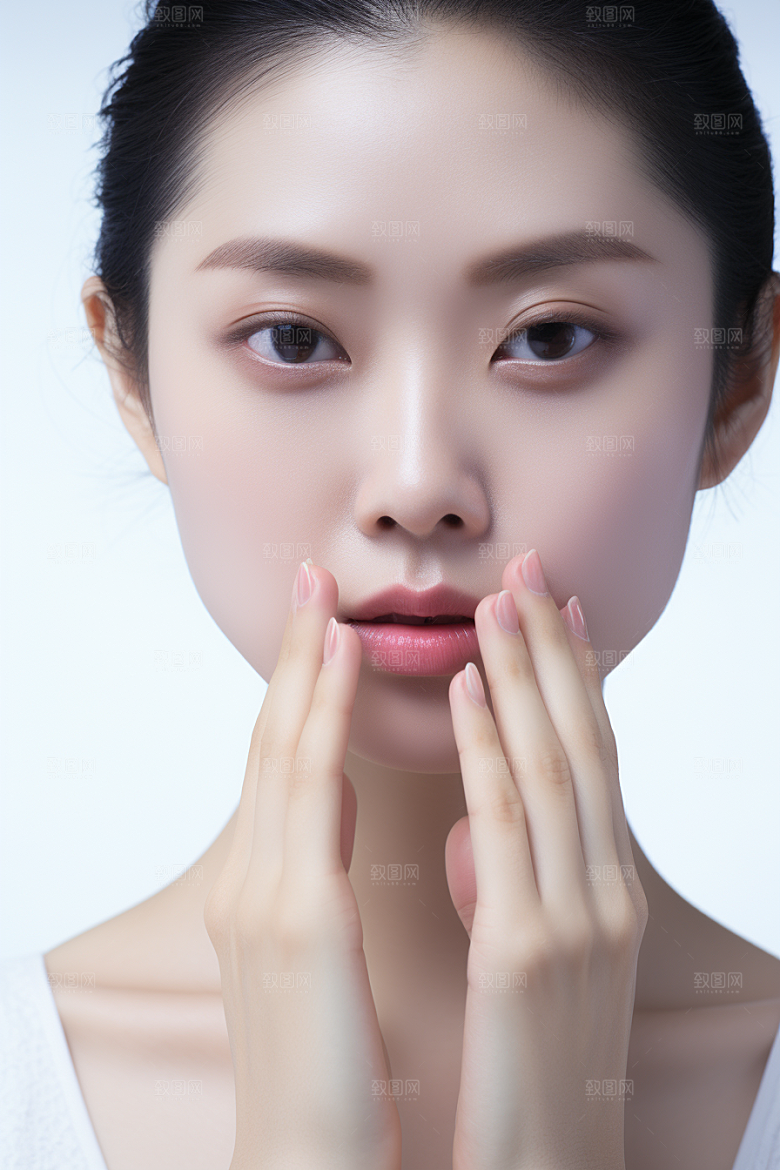 女性肖像清新大气广告摄影图