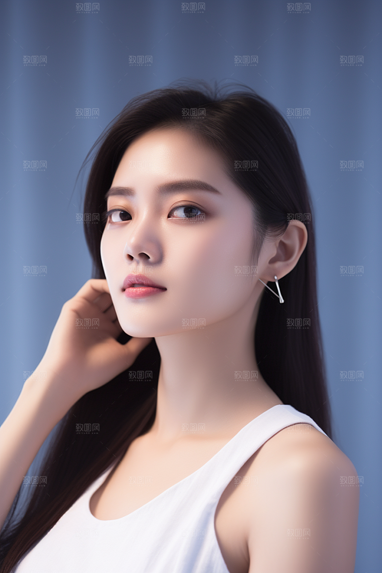女性肖像大气清新广告摄影图
