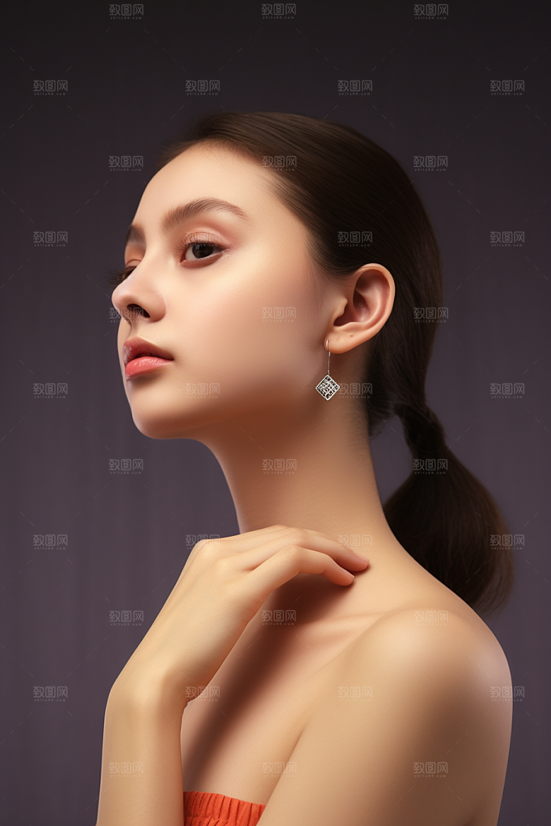 女性肖像大气自然广告摄影图