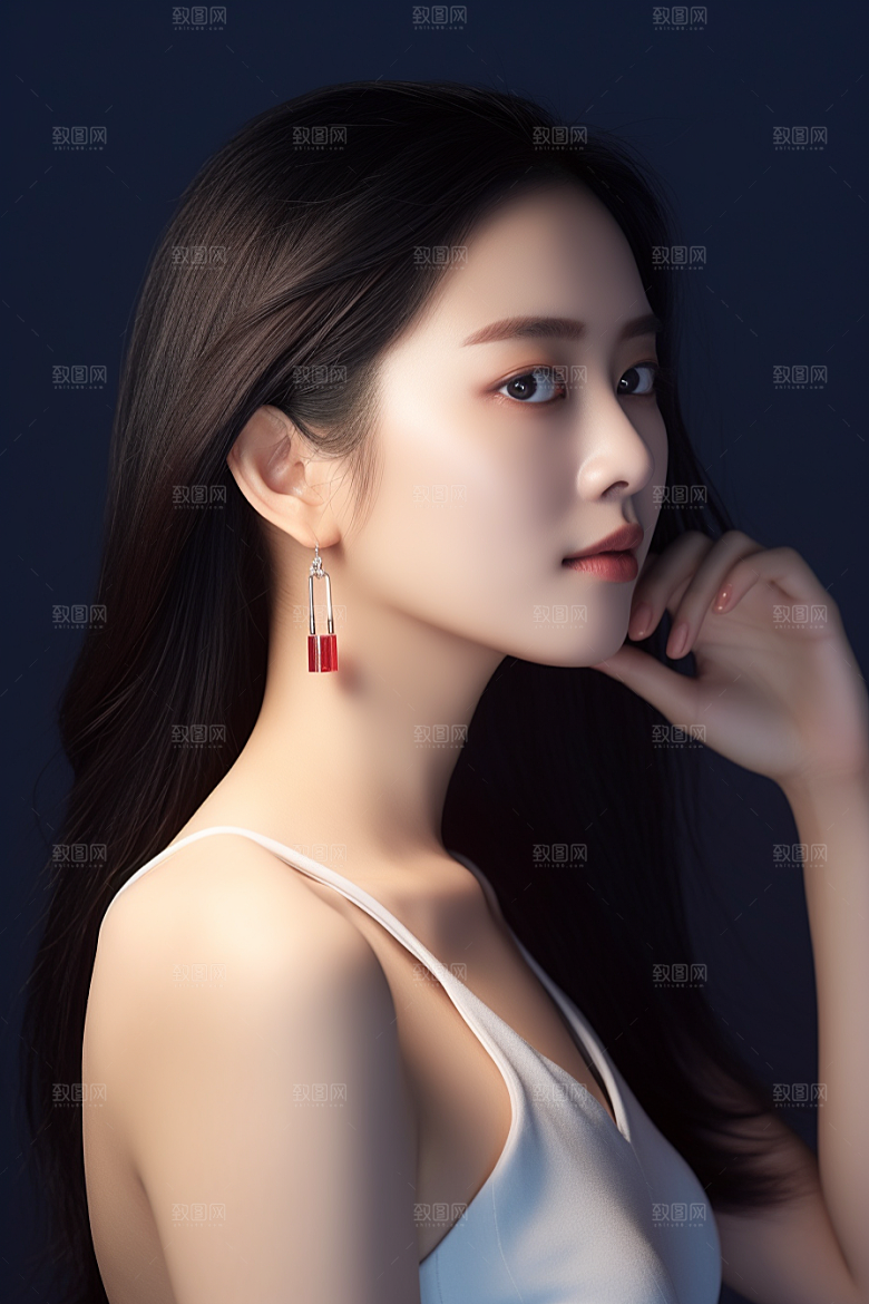 女性肖像大气自然广告摄影图