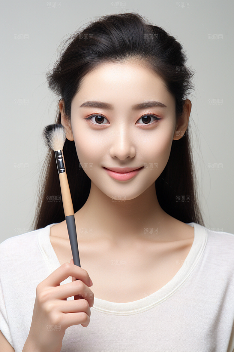 女性肖像高清淡妆广告摄影图