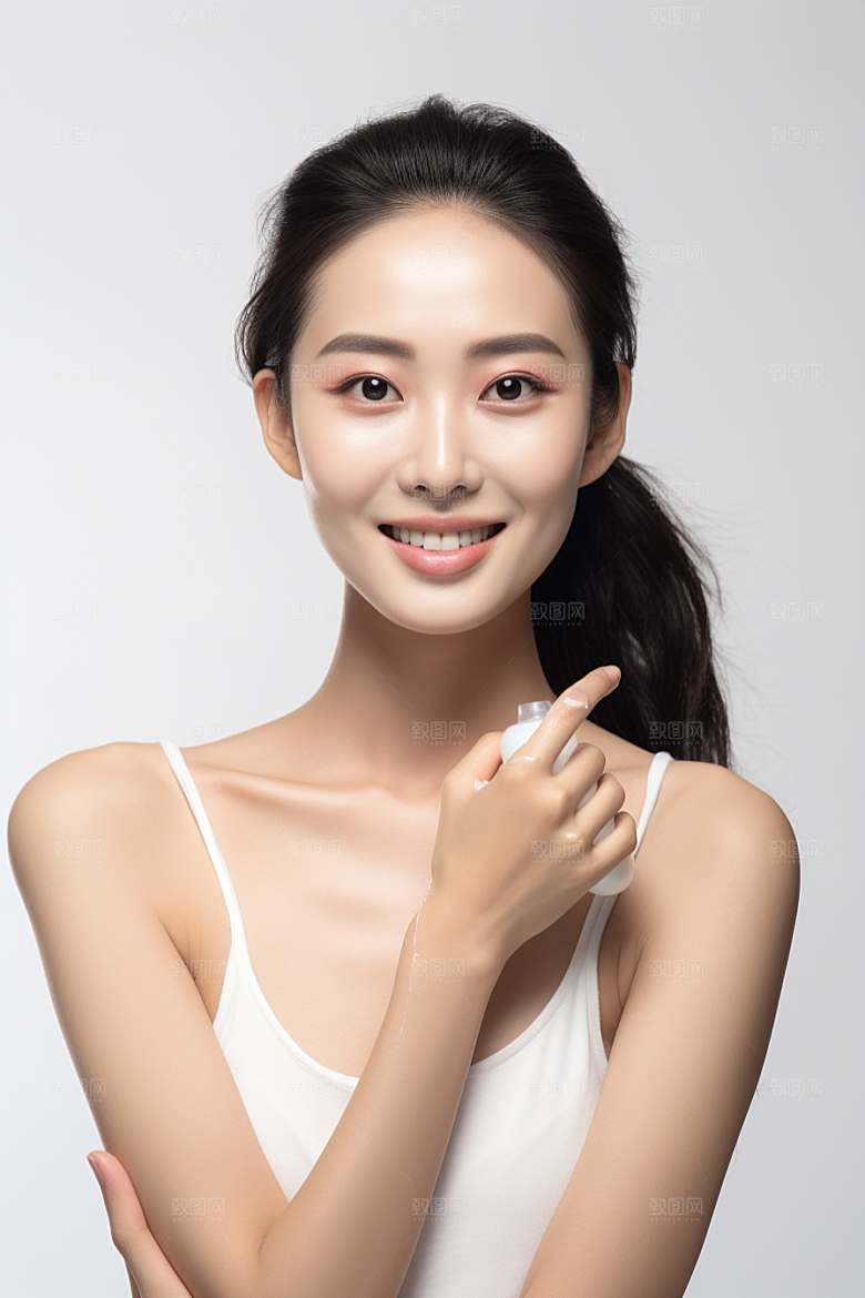 女性肖像清新自然广告摄影图