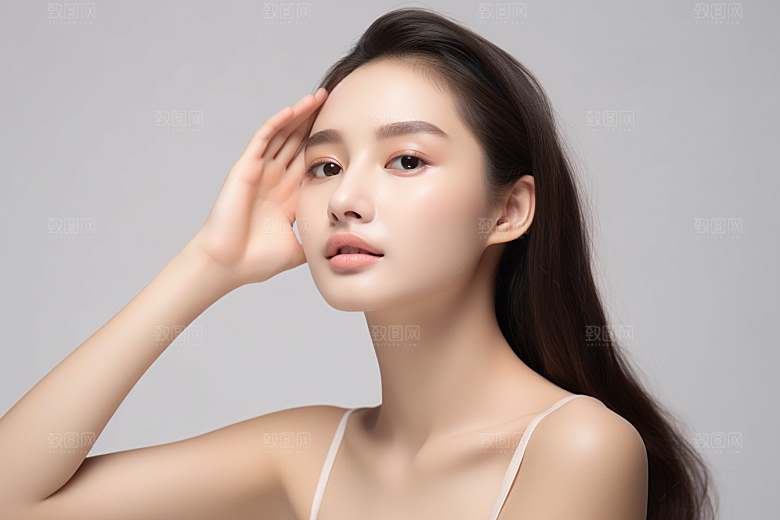 女性肖像高清简约广告摄影图