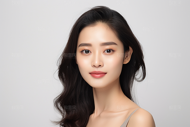 女性肖像大气淡妆广告摄影图