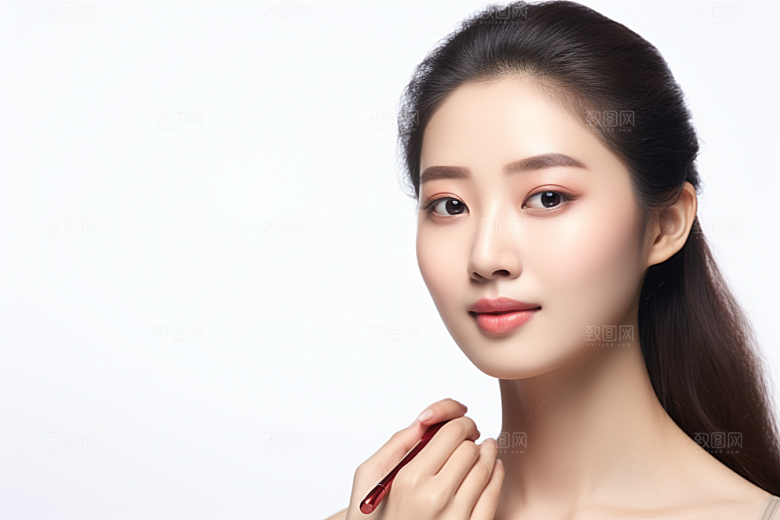 女性肖像人物护肤品广告摄影图