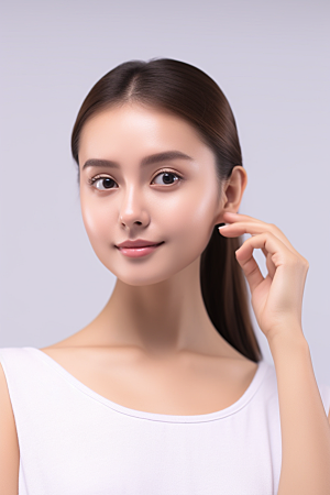 女性肖像自然人物广告摄影图