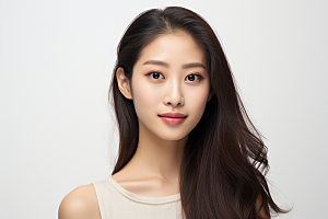 女性肖像淡妆高清广告摄影图