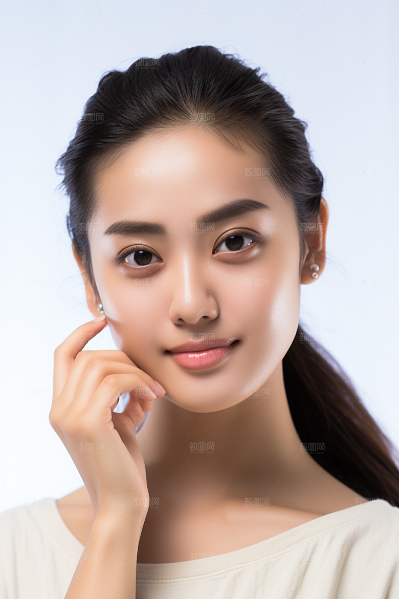 女性肖像护肤品人物广告摄影图