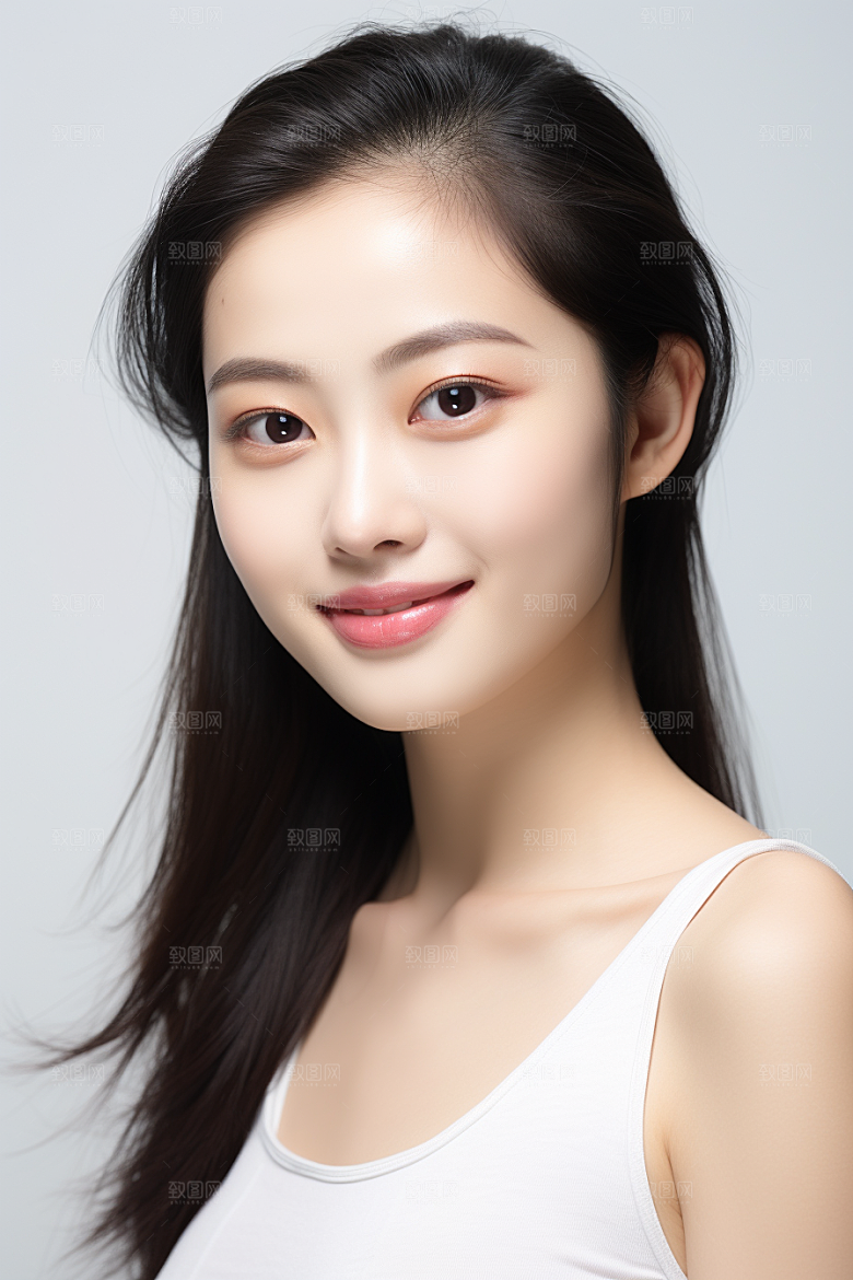 女性肖像淡妆高清广告摄影图
