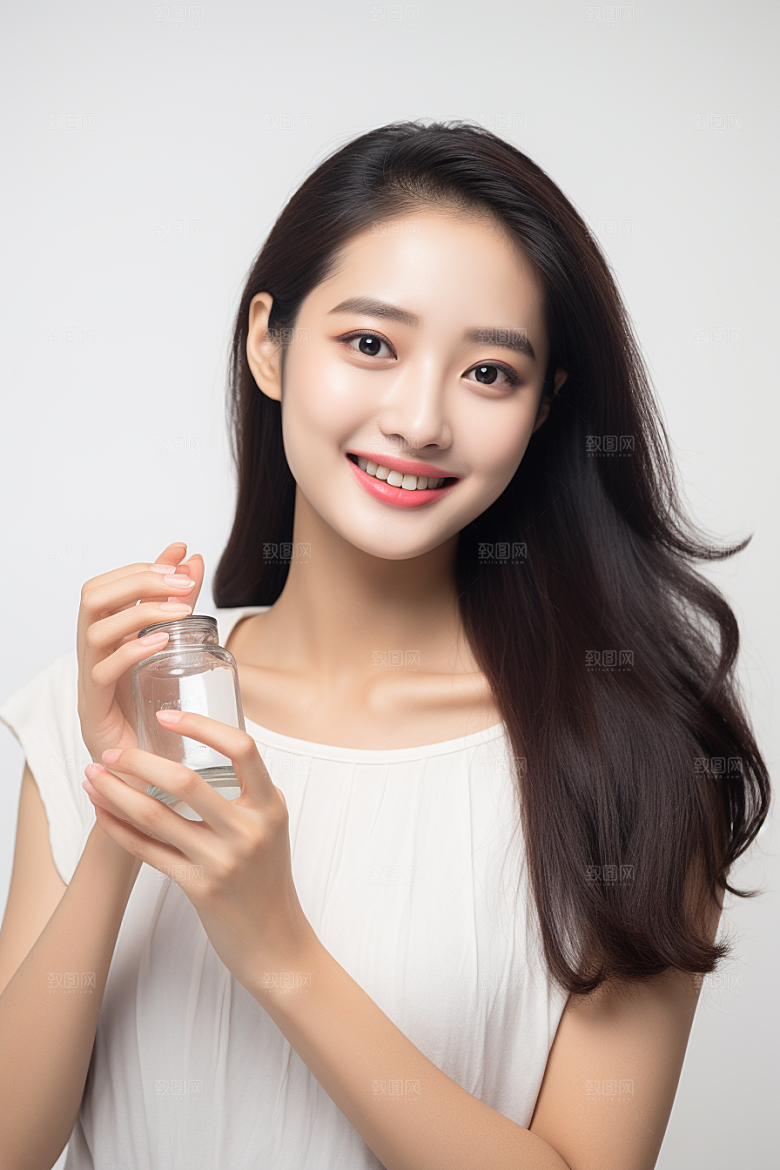女性肖像高清淡妆广告摄影图
