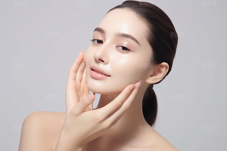 女性肖像自然优雅广告摄影图