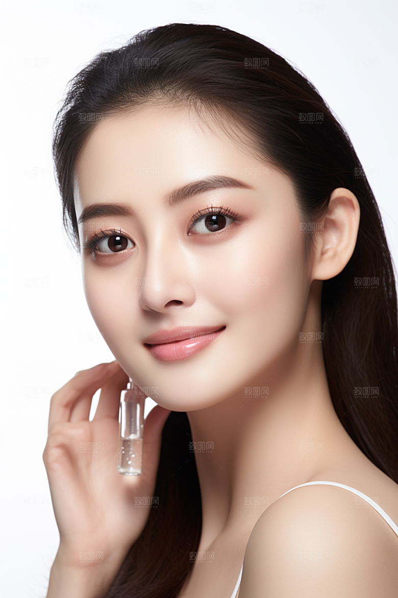 女性肖像自然优雅广告摄影图