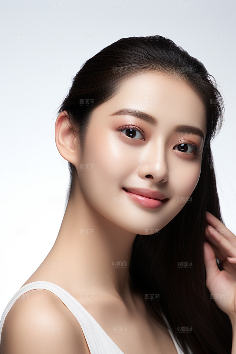 女性肖像高清淡妆广告摄影图