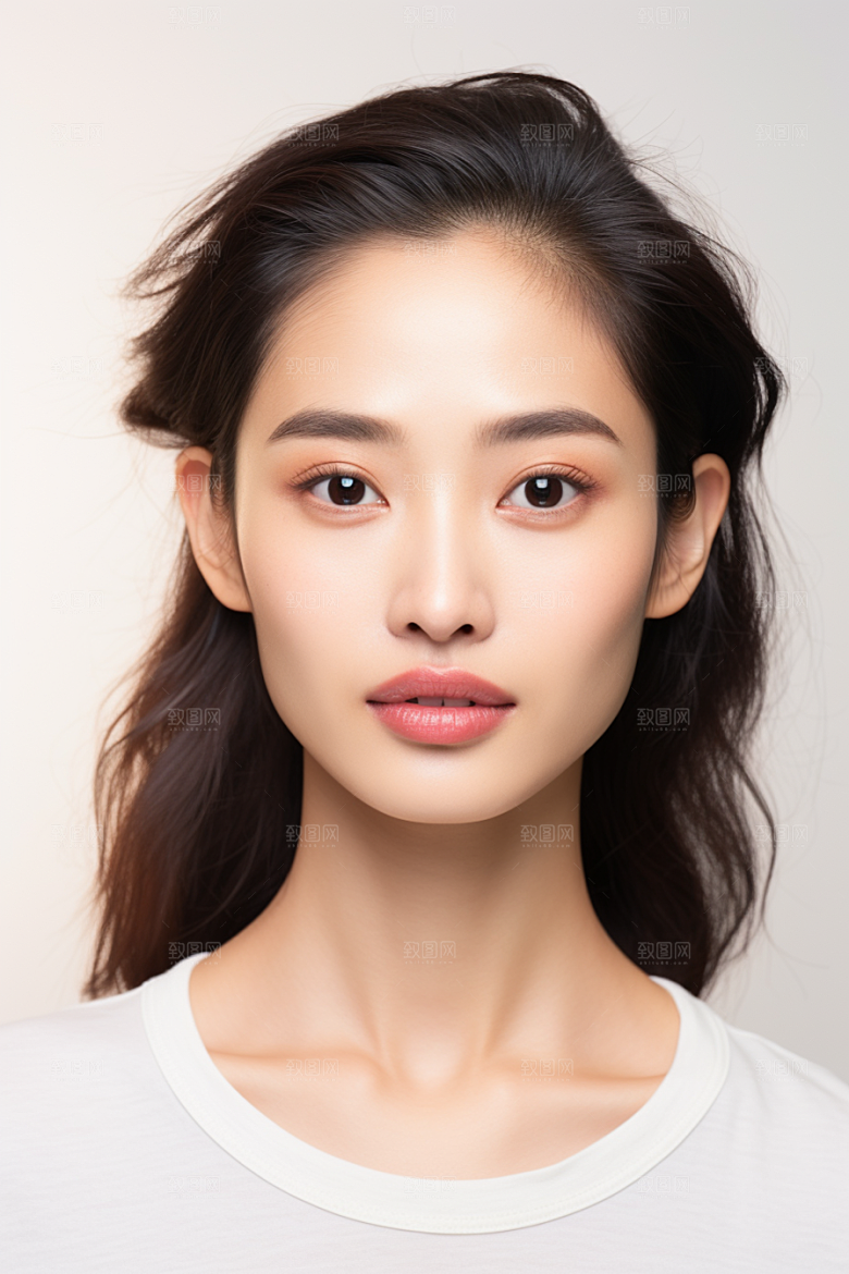 女性肖像清新大气广告摄影图