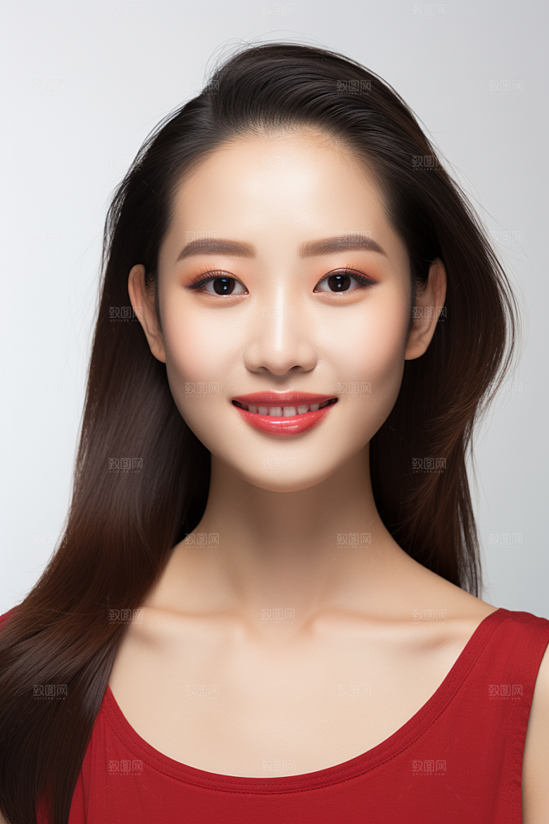 女性肖像淡妆大气广告摄影图