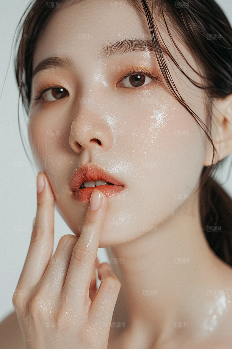 女性肖像人物护肤品广告摄影图