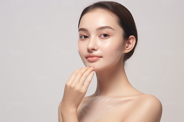 女性肖像大气简约广告摄影图