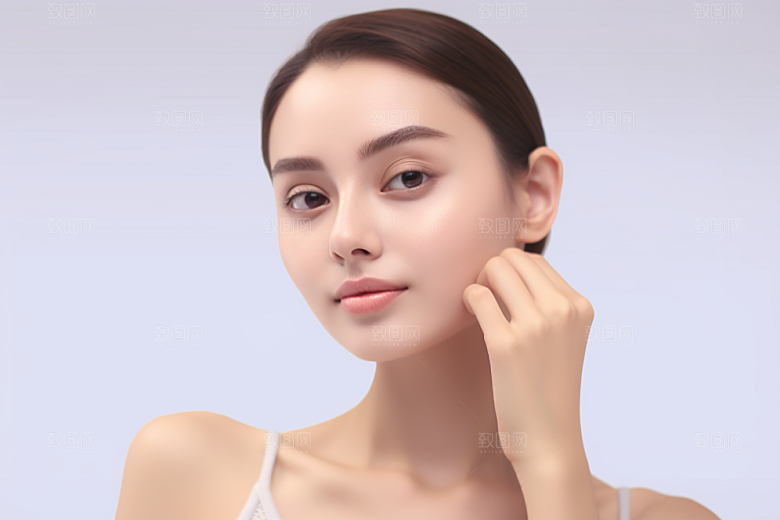 女性肖像简约大气广告摄影图