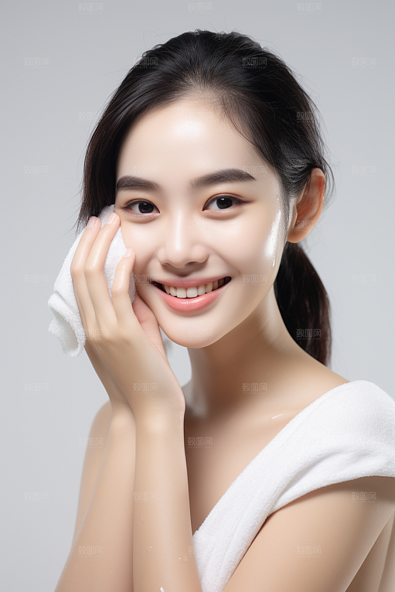 女性肖像优雅清新广告摄影图