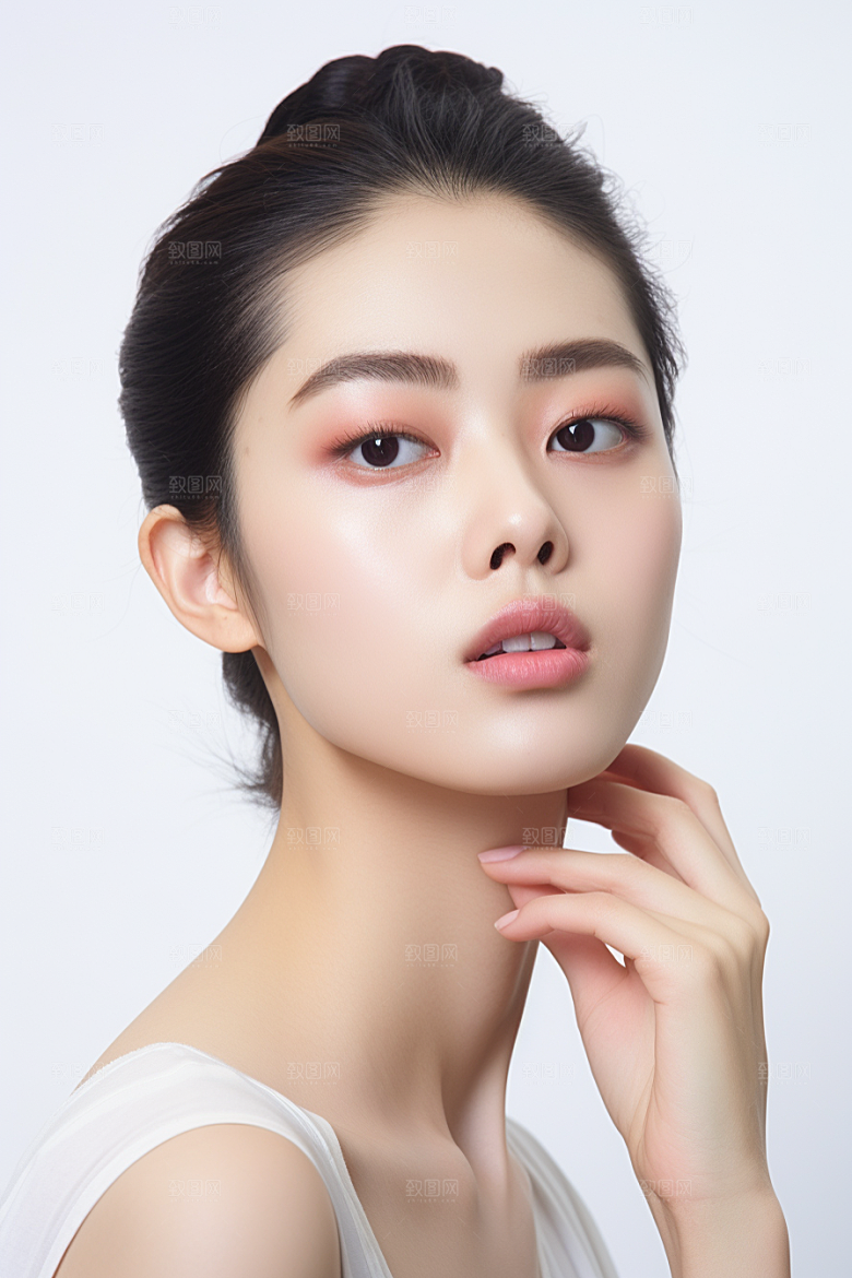 女性肖像简约高清广告摄影图