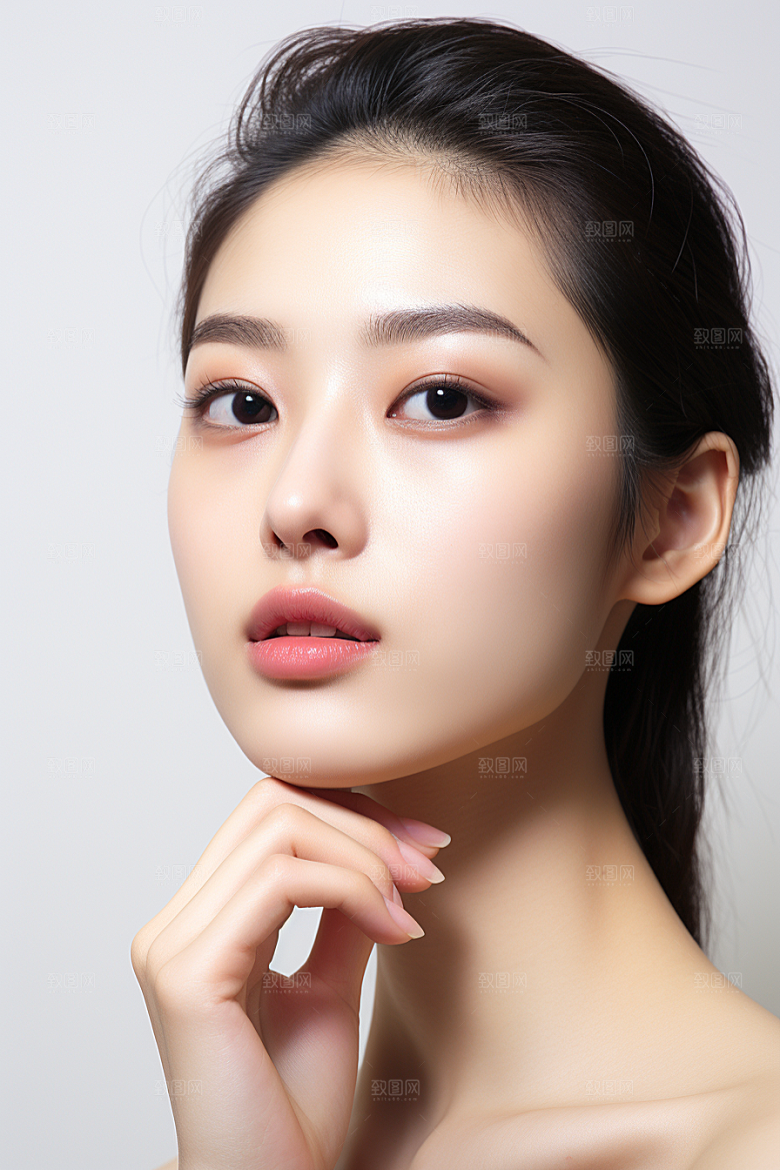 女性肖像简约高清广告摄影图