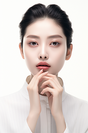 女性肖像大气简约广告摄影图