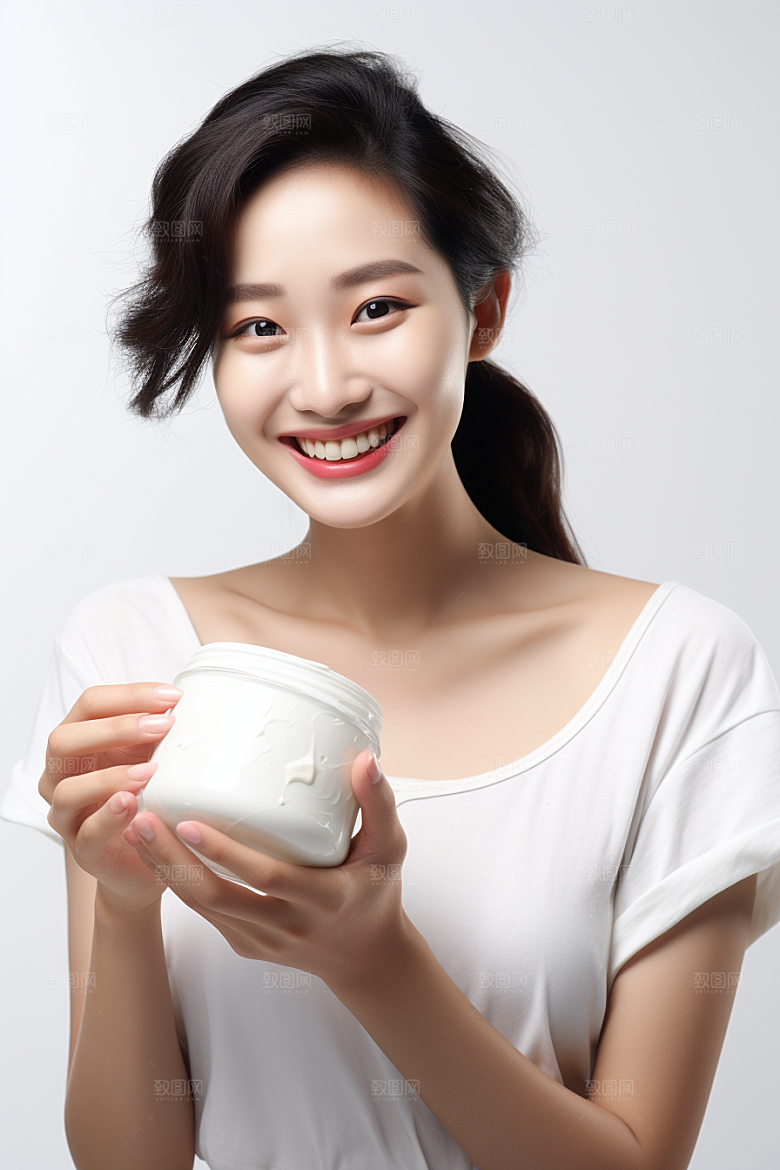 女性肖像淡妆大气广告摄影图