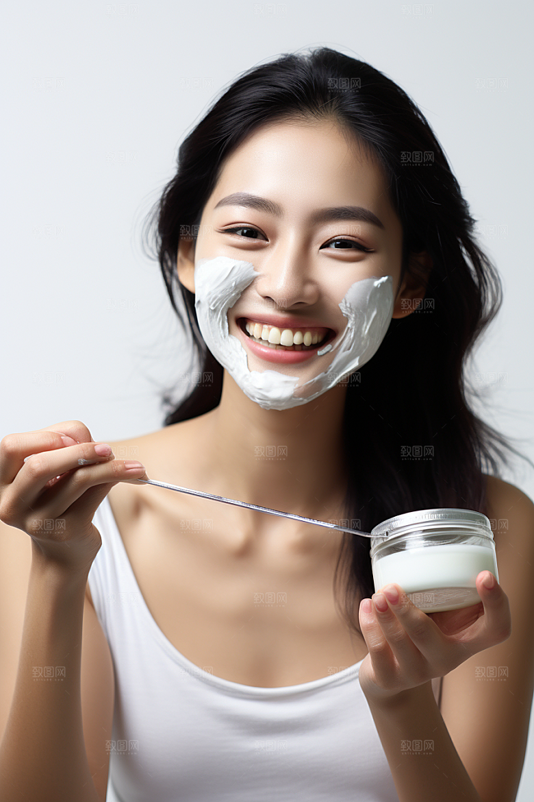 女性肖像大气淡妆广告摄影图