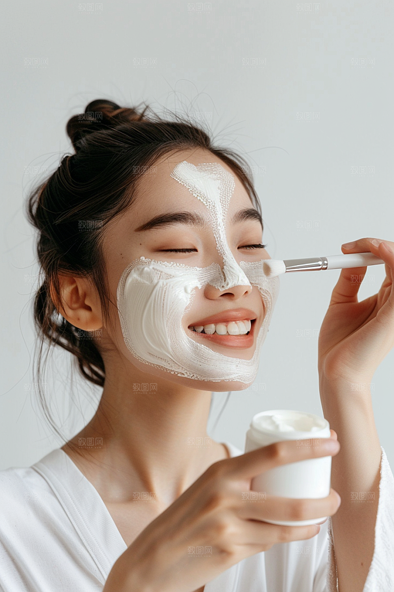 女性肖像简约大气广告摄影图