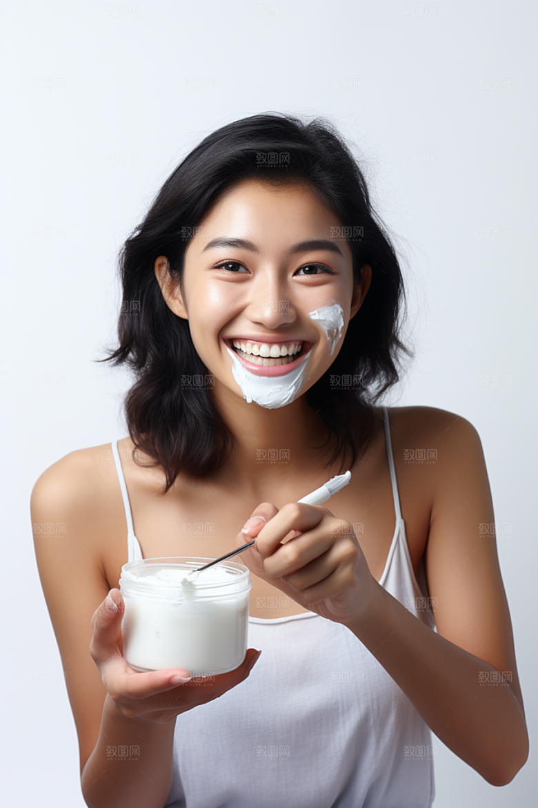 女性肖像大气简约广告摄影图