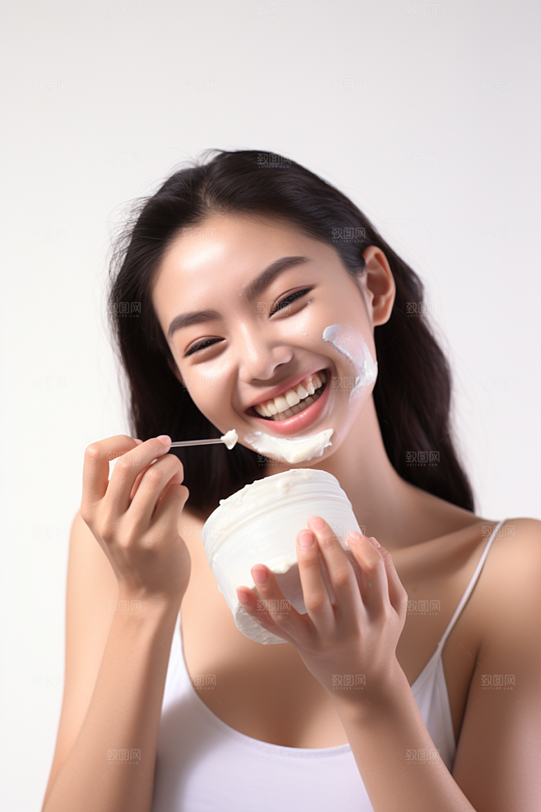 女性肖像简约大气广告摄影图