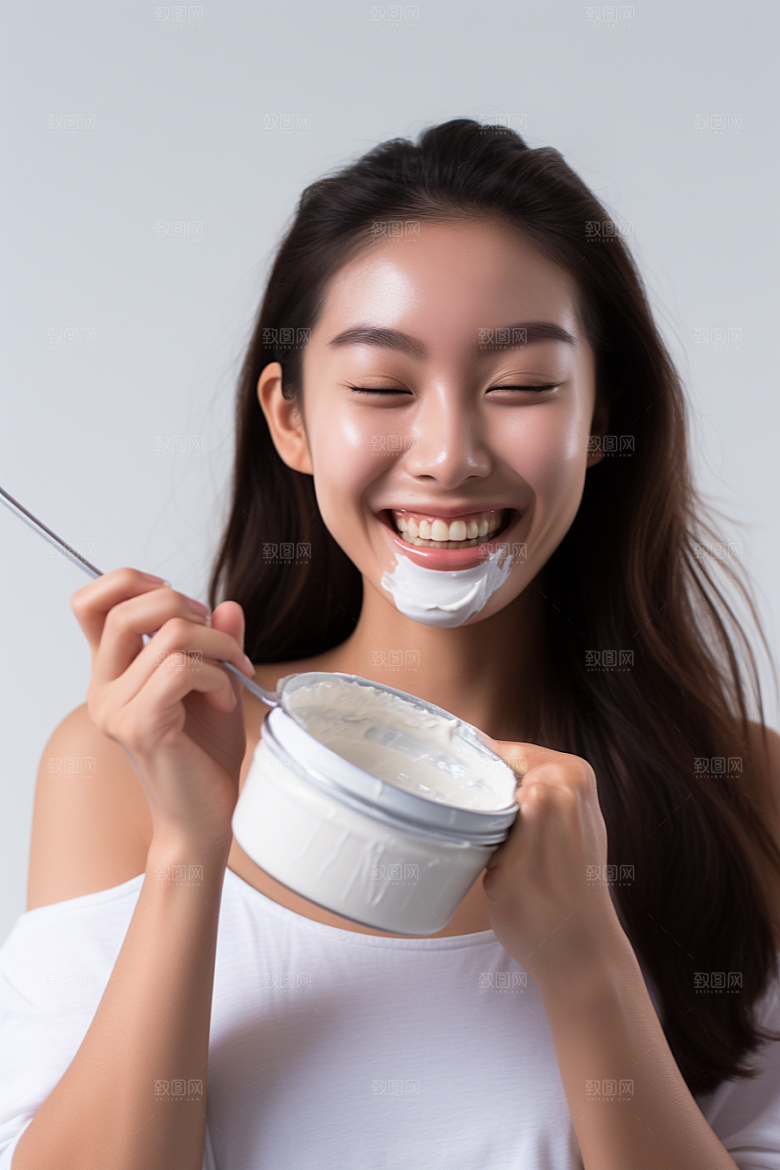女性肖像大气淡妆广告摄影图