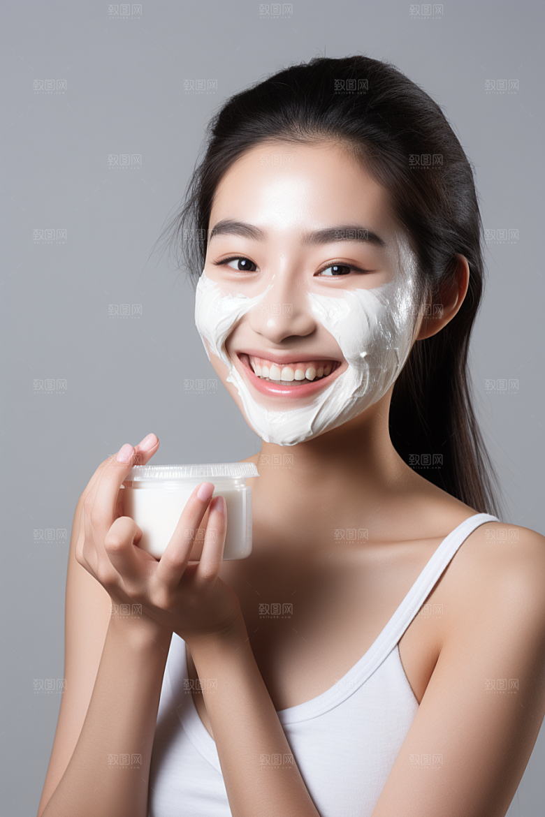 女性肖像自然清新广告摄影图