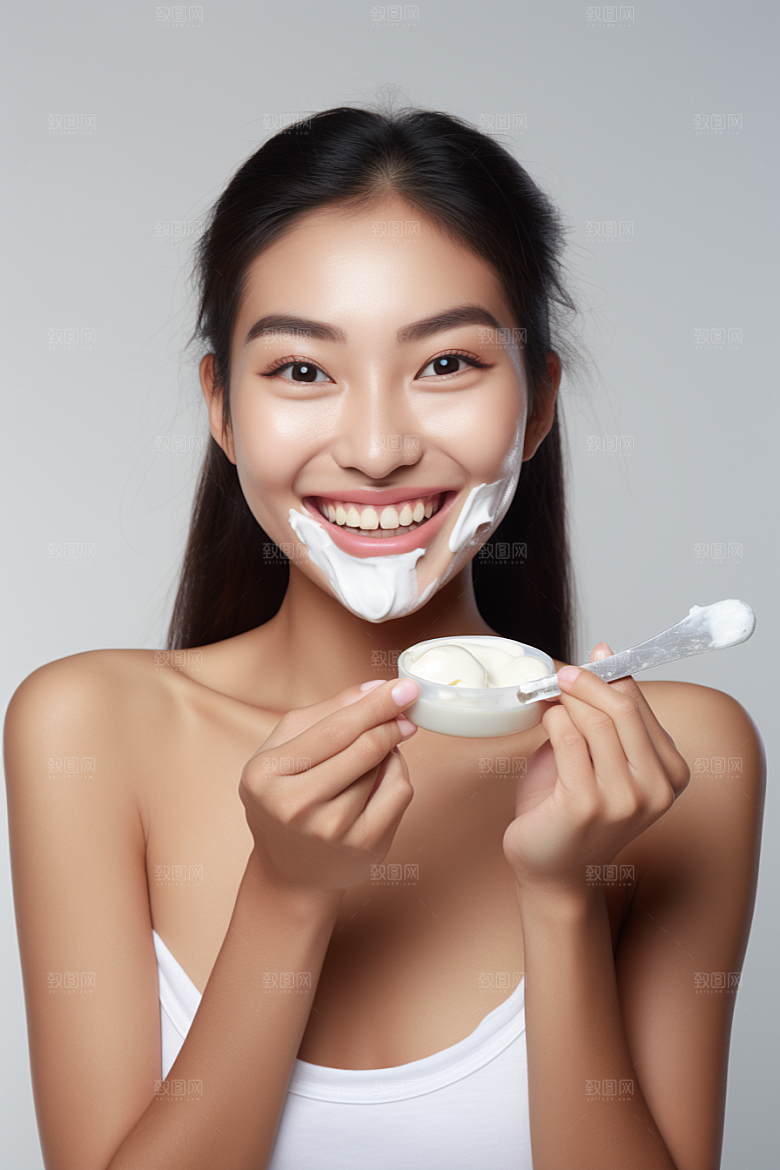 女性肖像淡妆高清广告摄影图