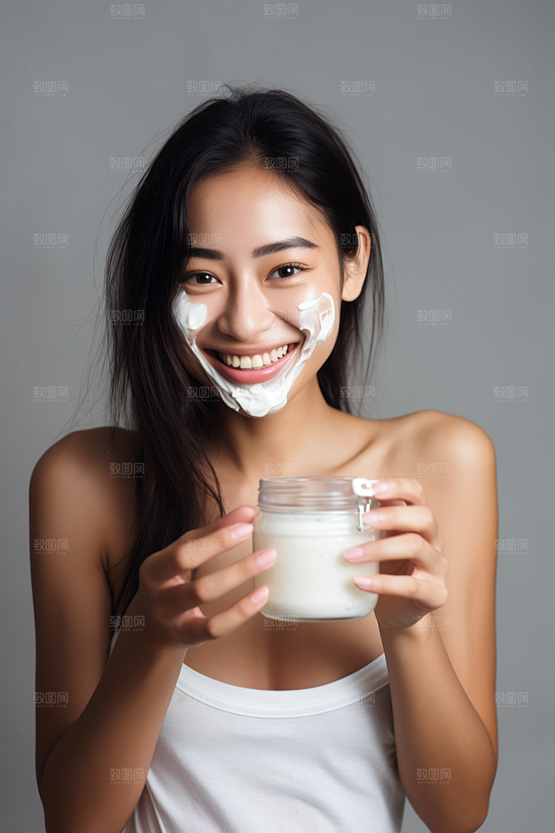 女性肖像优雅自然广告摄影图