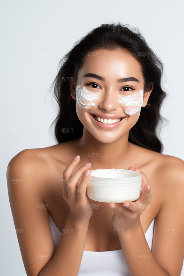女性肖像高清淡妆广告摄影图