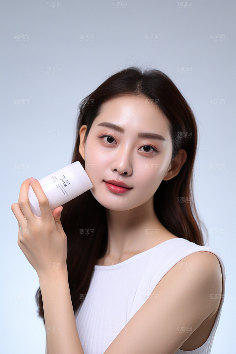 女性肖像人物护肤品广告摄影图