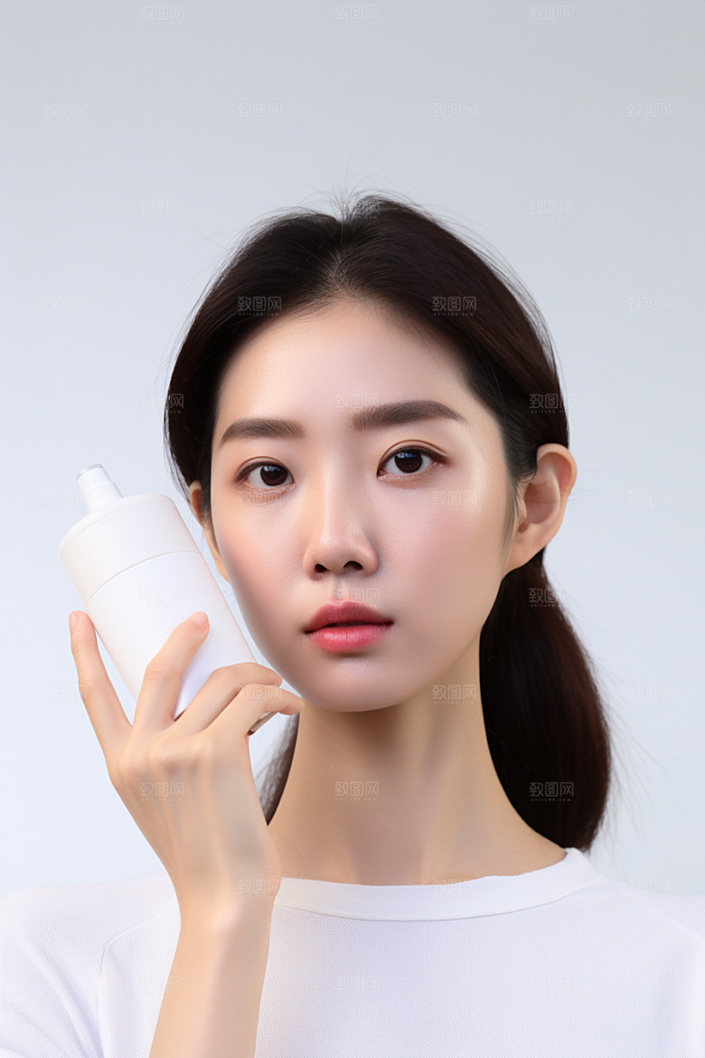 女性肖像大气护肤品广告摄影图