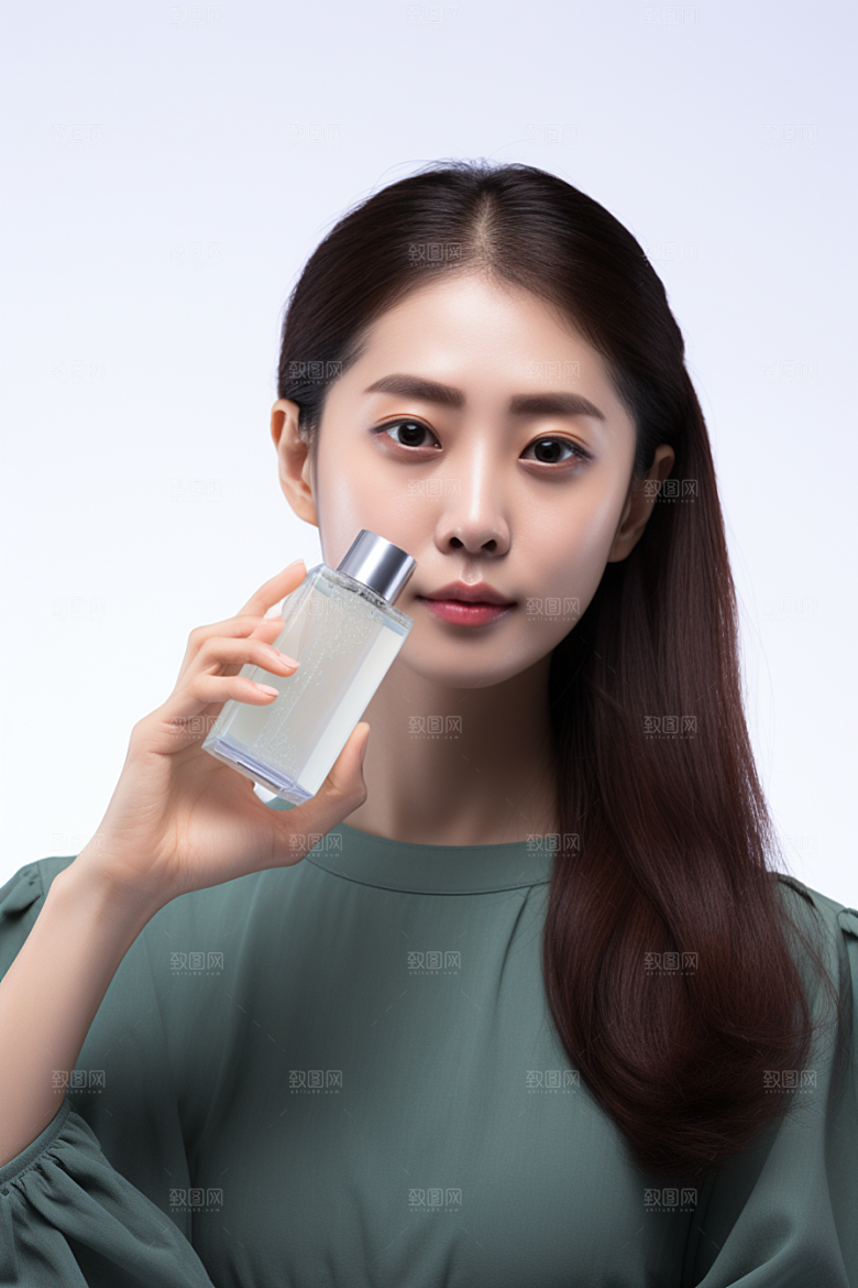 女性肖像淡妆清新广告摄影图
