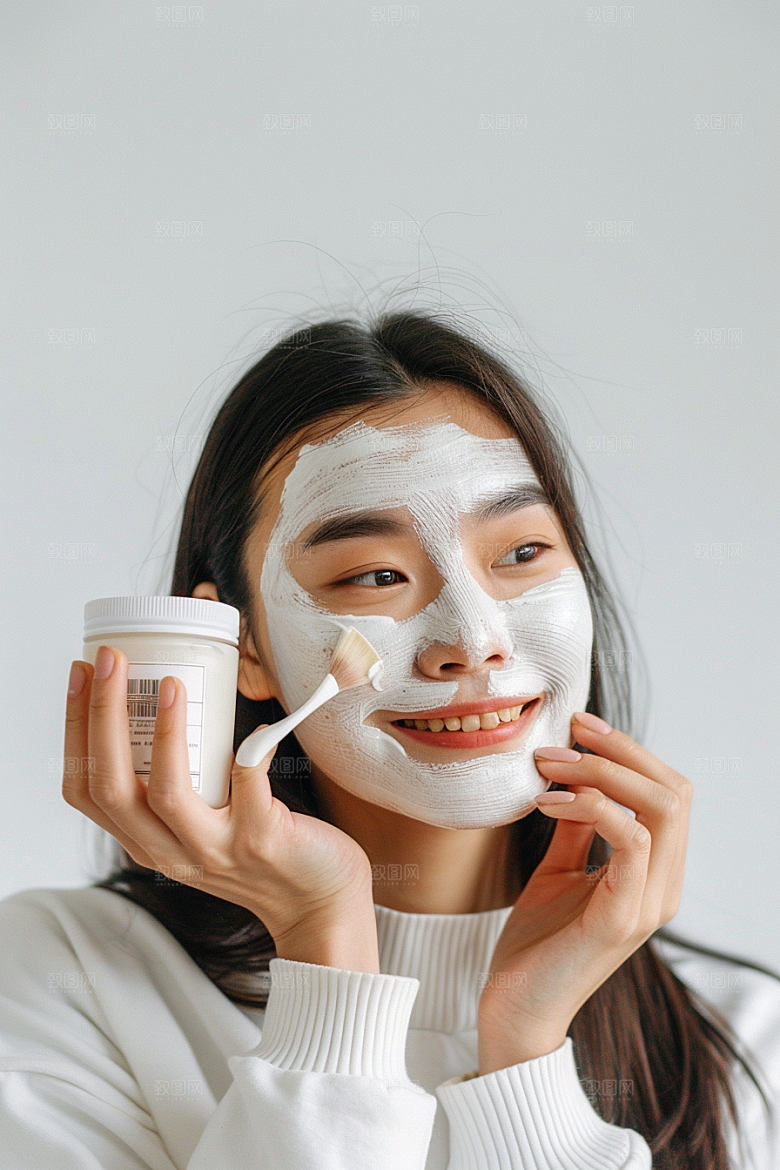 女性肖像人物护肤品广告摄影图