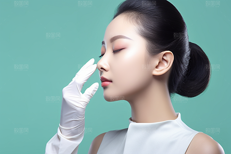 女性肖像高清简约广告摄影图