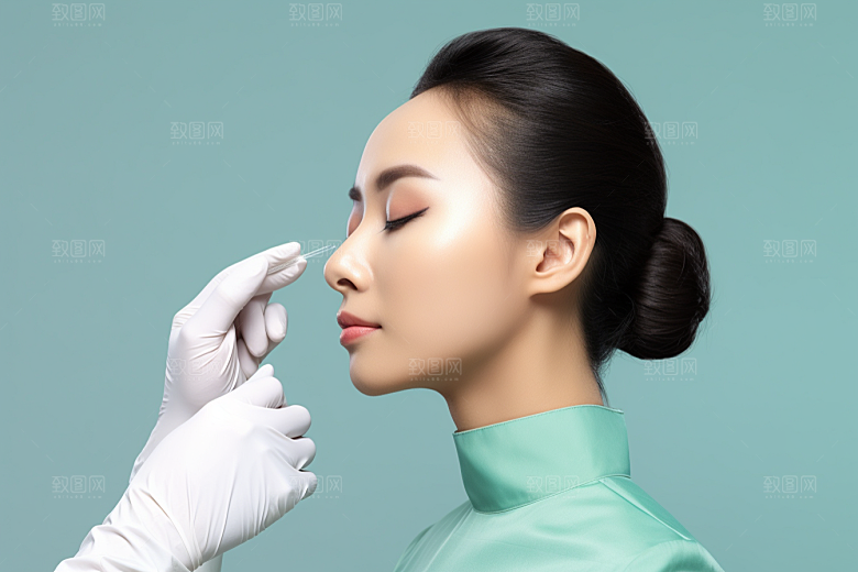 女性肖像护肤品自然广告摄影图
