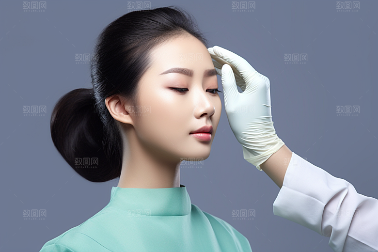 女性肖像自然简约广告摄影图