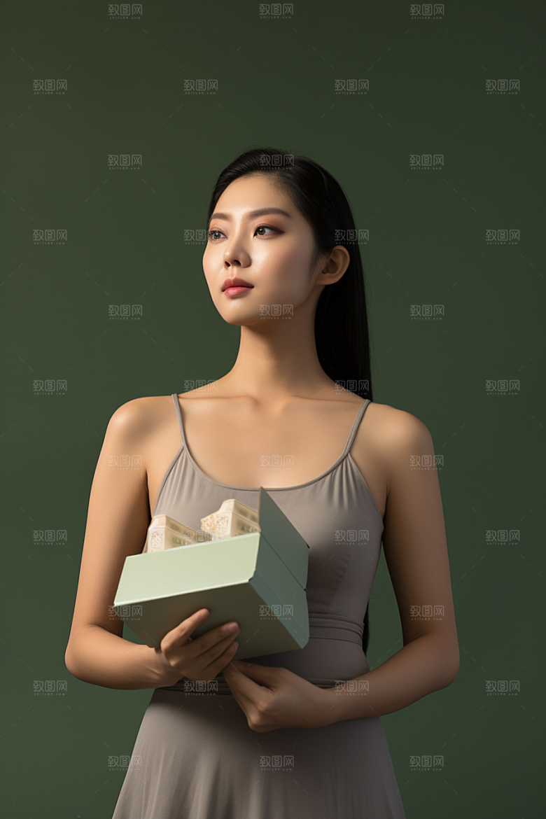 女性肖像大气简约广告摄影图
