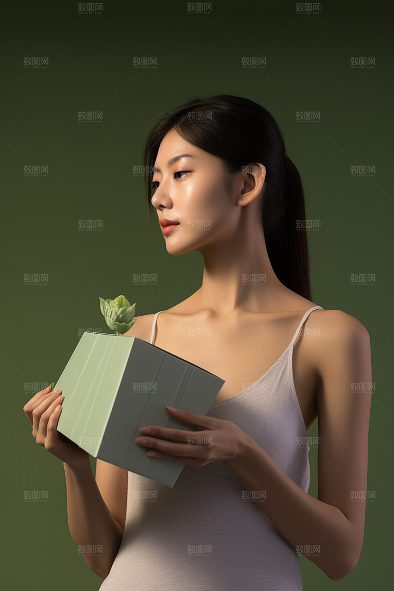 女性肖像高清简约广告摄影图