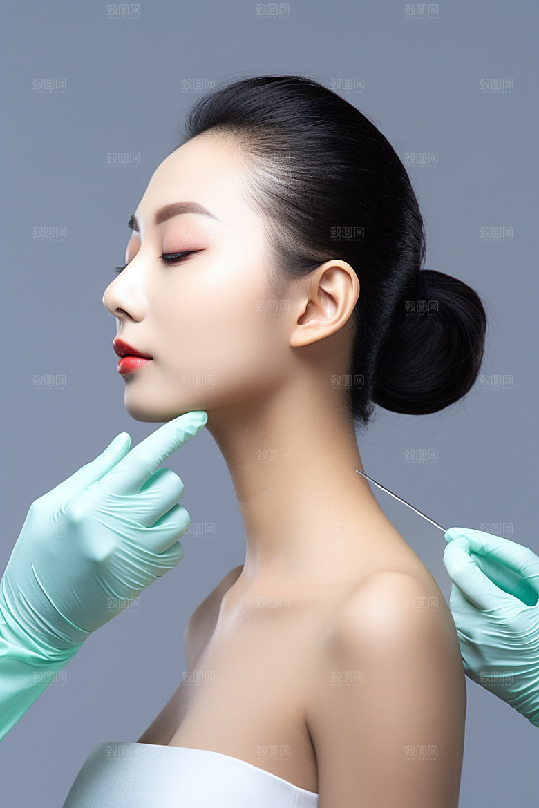女性肖像护肤品高清广告摄影图