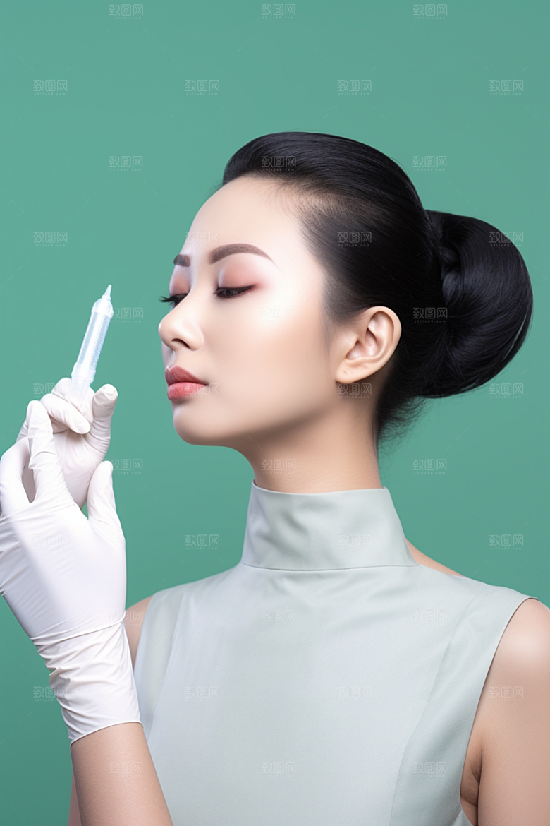 女性肖像大气简约广告摄影图