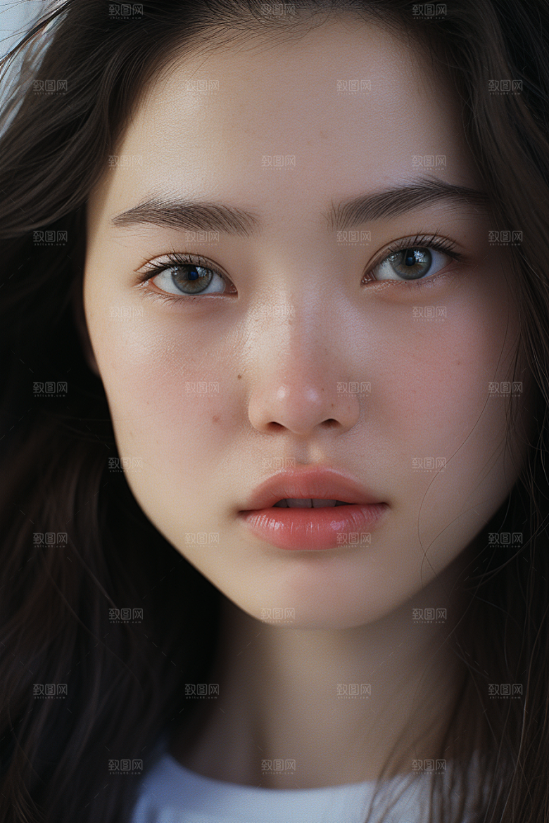 女性肖像淡妆大气广告摄影图