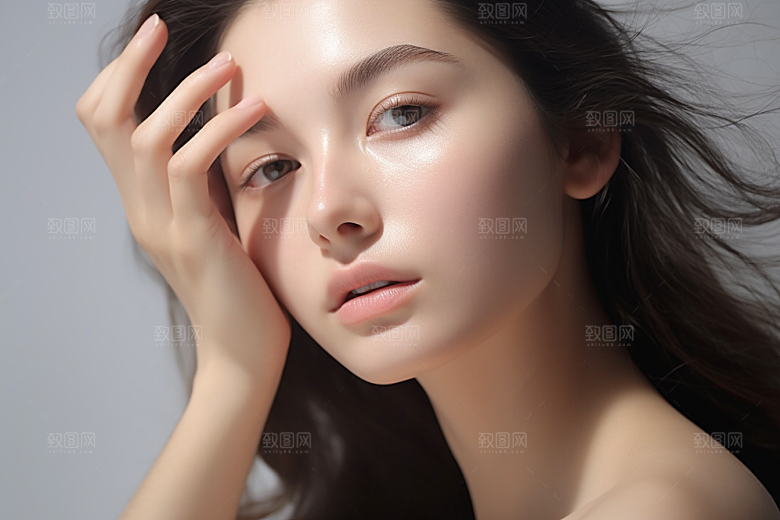 女性肖像大气自然广告摄影图